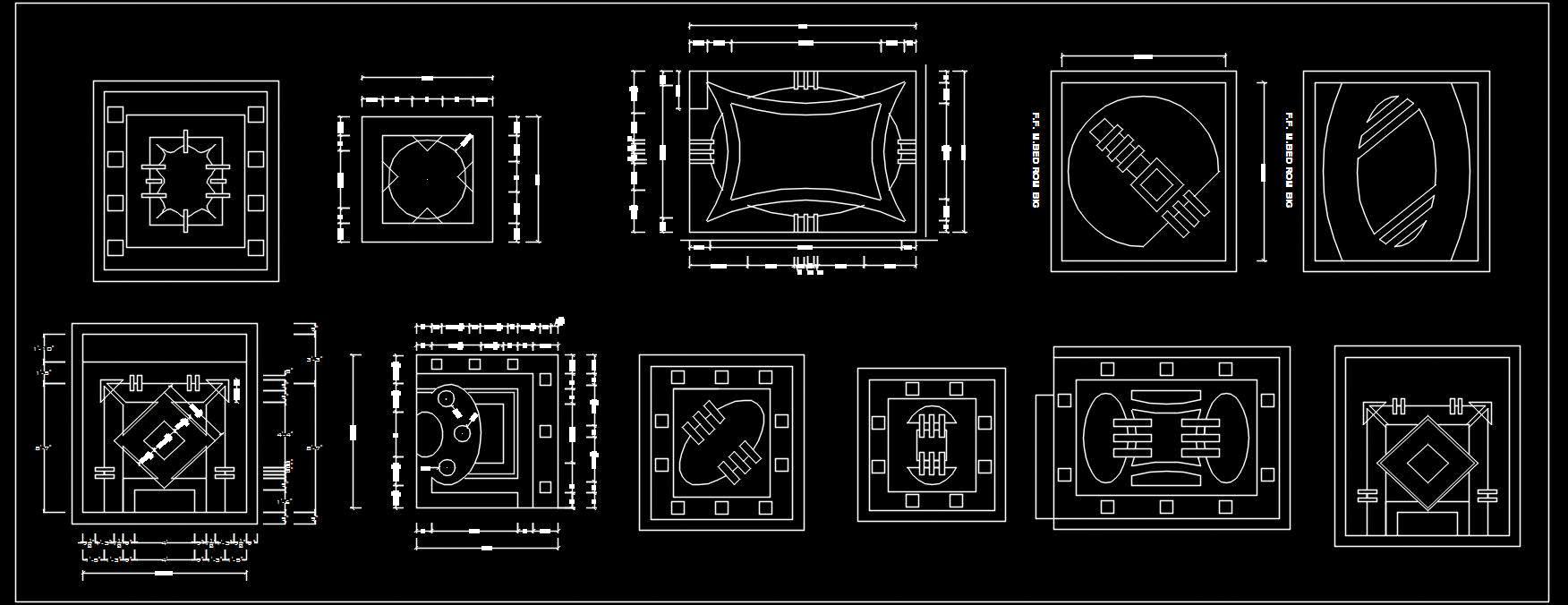 False Ceiling Design Blocks for Autocad - Free Download